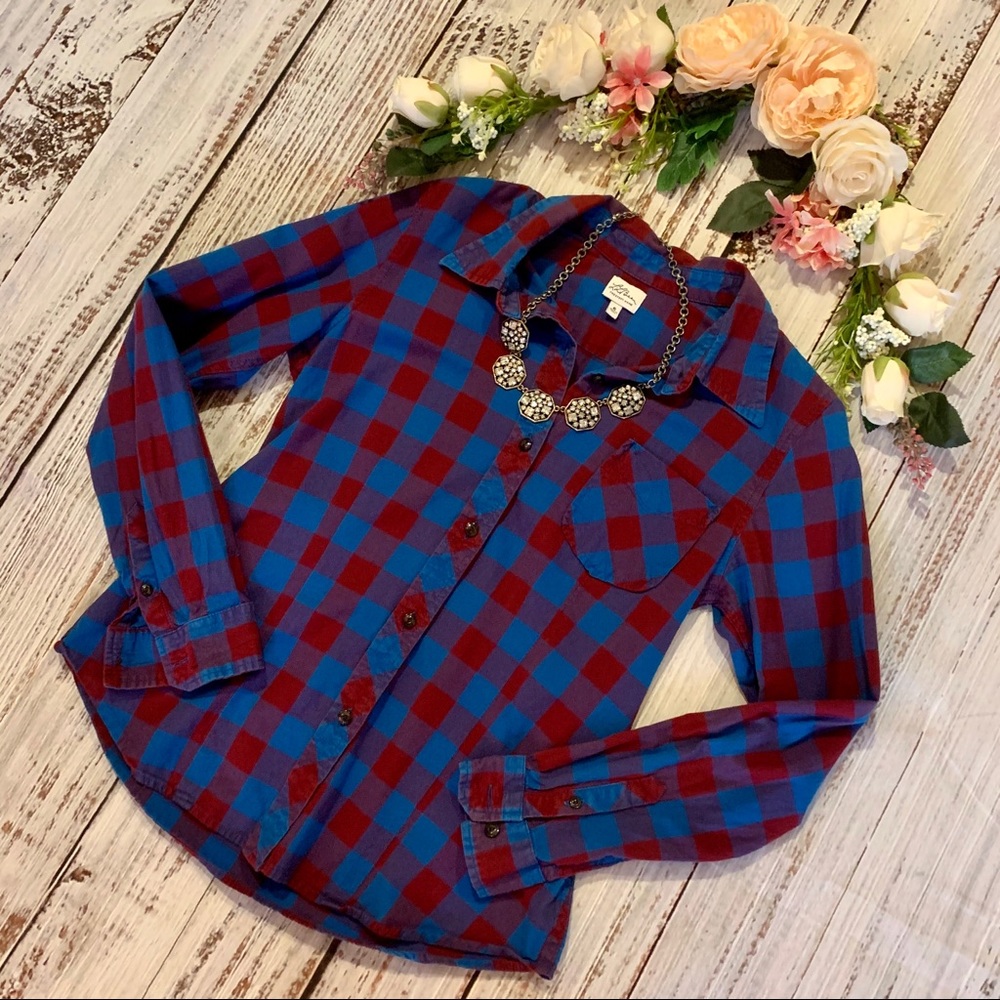 L.L.Bean Signature Plaid Button Down Shirt